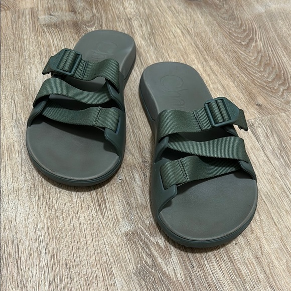 CHACO | Men's Green Slip-On Casual Sandals, Fossil - Picture 2 of 10